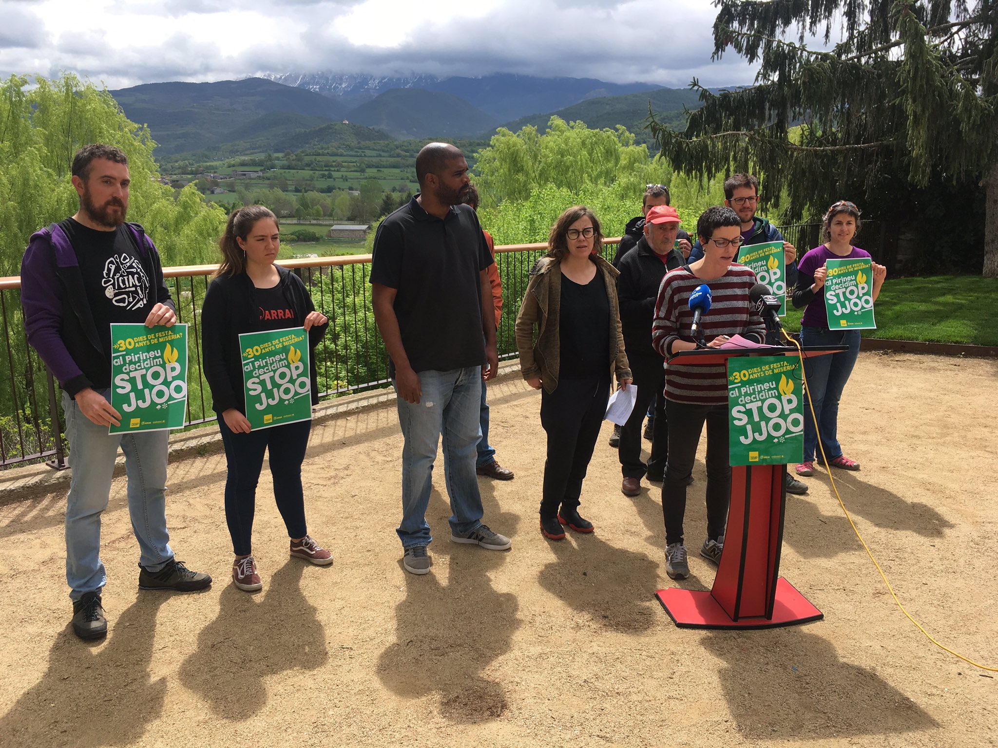 Roda de premsa de l'Esquerra Independentista a la Seu d'Urgell