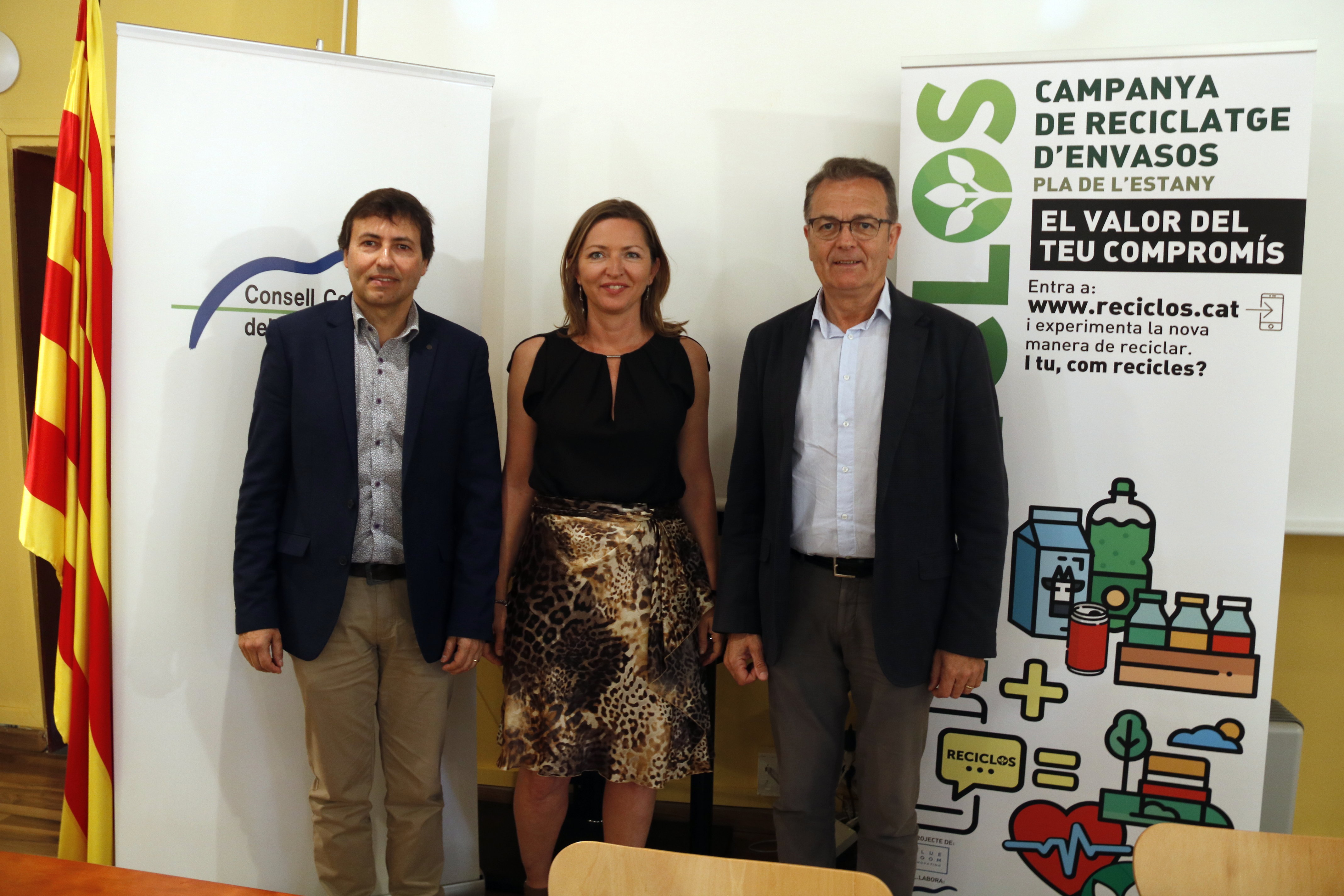 Autoritats que han presentat el projecte Reciclos a Banyoles | ACN