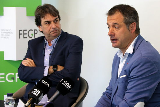 President de la FEGP, Martí Sistané, i el president adjunt, Santi Carda | ACN