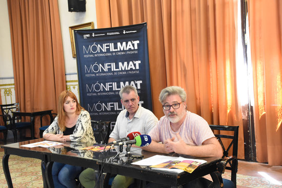 Impulsors del monFILMAT, durant la presentació | ACN
