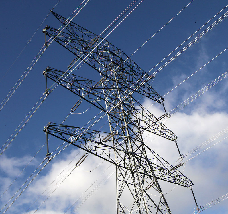 Santa Coloma de Farners. Foto de la torre número 134 de la línia de la MAT Sentmenat-Bescanó, que hauria d'unir la subestació de Riudarenes amb la línia, pendent de construir. És un torre que queda a uns 100 metres d'un monestir budista.